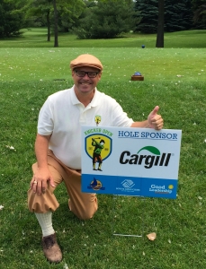 The Cargill team won the golf tournament, shooting a 16 under par score of 57.