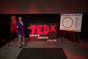 The purple jacket was the perfect statement for my first TEDx Talk: Superheros Rescue: Good Leaders Spark Goodness.