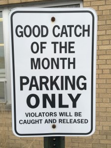 This special parking spot at MPX is reserved for employees who are caught doing good things. The company is growing!