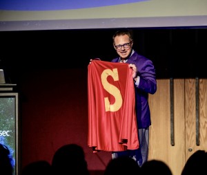 My playful approach to revealing the tyranny of Superhero leadership was a hit in Santiago, Chile.